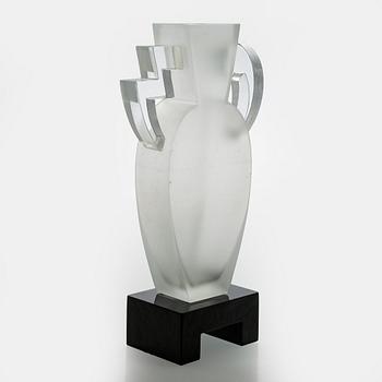 Heikki Orvola, glasskulptur "Maya", signerad Heikki Orvola Nuutajärvi.