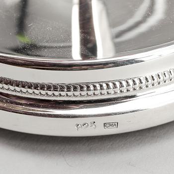 LJUSSTAKAR, 2 st, silver, bla GAB, Stockholm 1966.