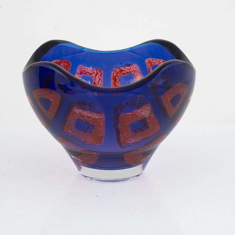 Sven Palmqvist, a "Ravenna" glass bowl, Orrafors, Sweden, 1977.