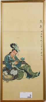 SIDENMÅLERI, Kina, 1900-tal. 