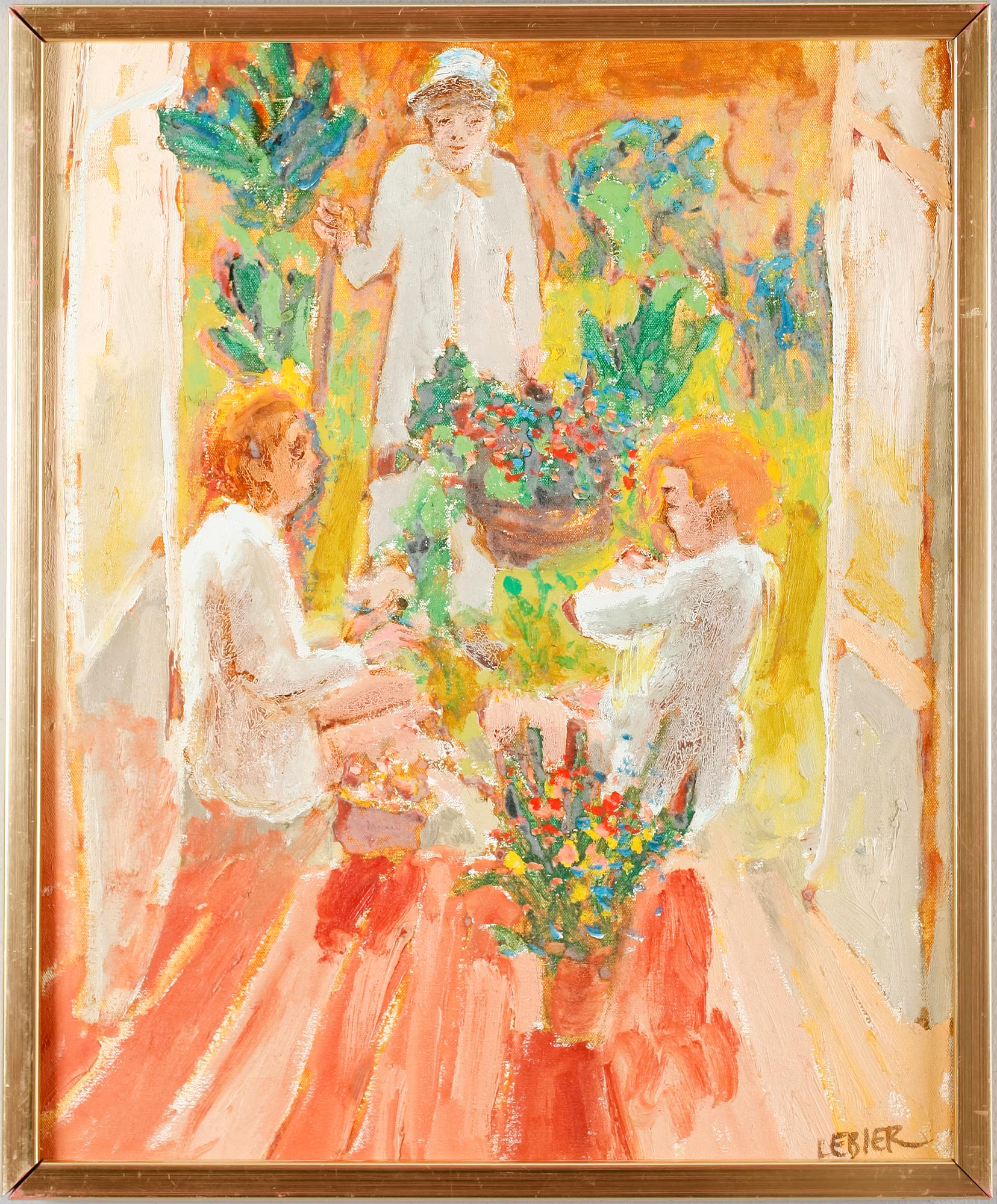 DANIEL LEBIER, olja på duk, signerad.