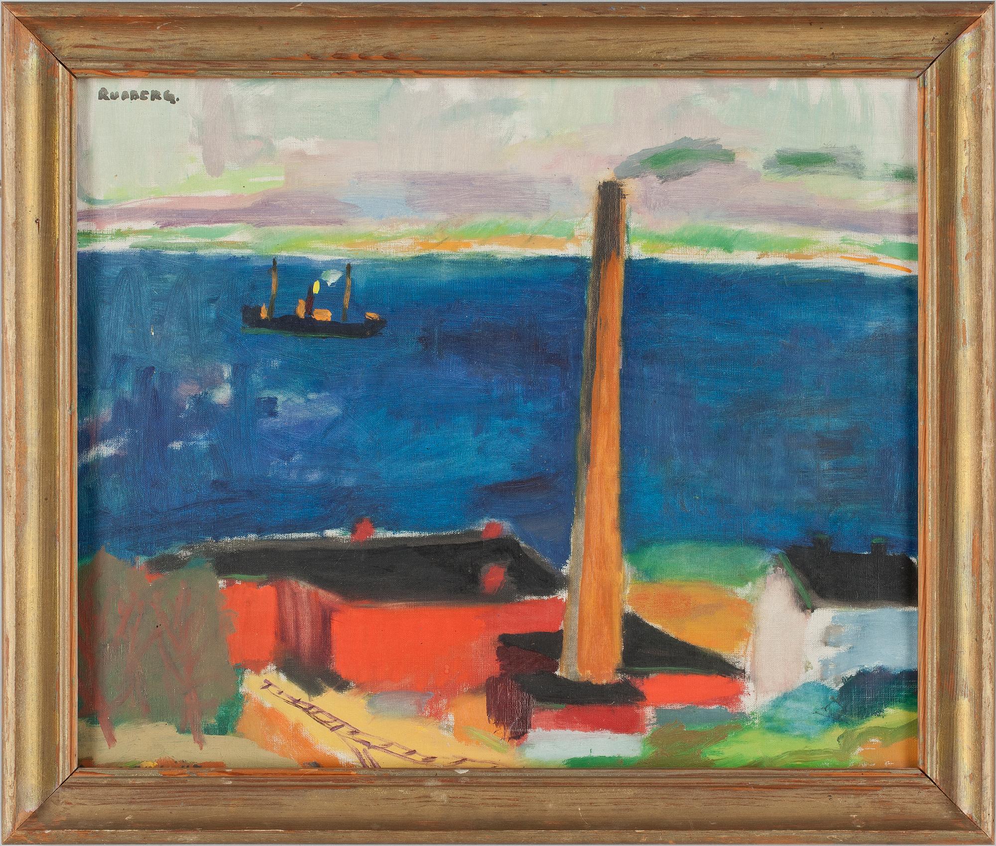 GUSTAV RUDBERG, olja på duk,