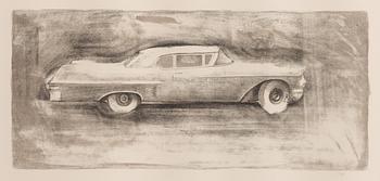 John-E Franzén, 4 lithographs from the suite “The White Cadillac”.