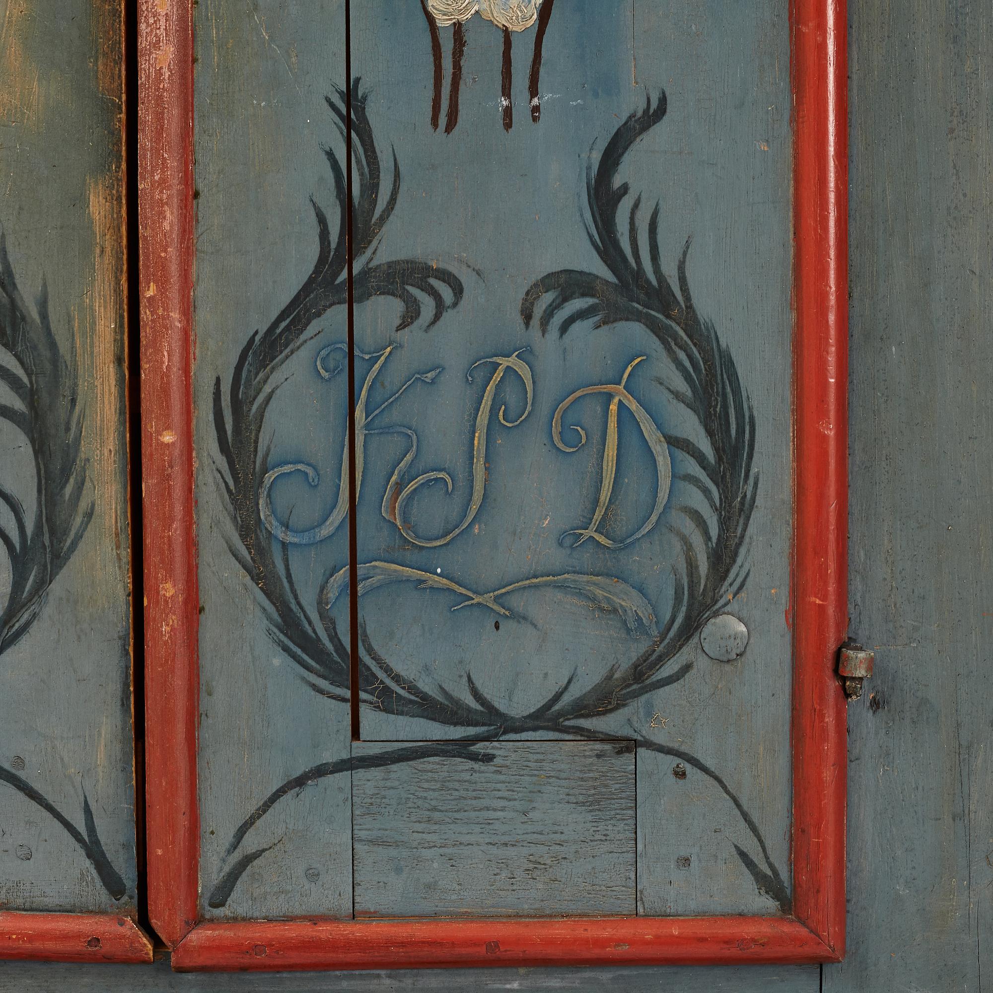 Skåp, allmoge, Jämtland, daterat 1778.