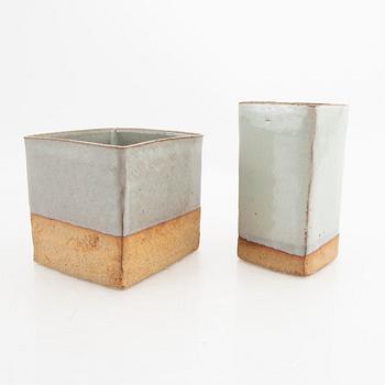 Signe Persson-Melin, a set of two earthenware vases.