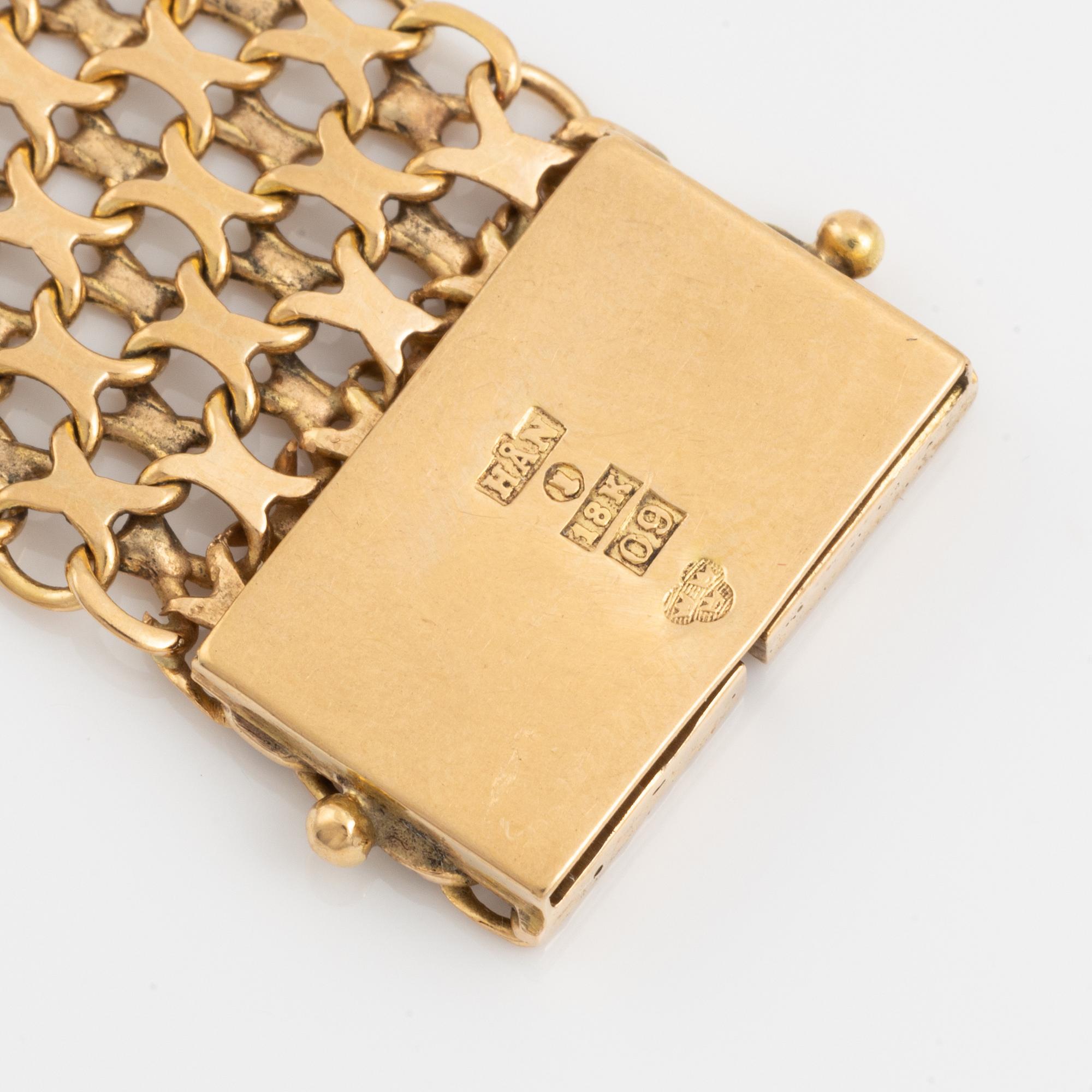 Bracelet 18K gold, X-link. - Bukowskis