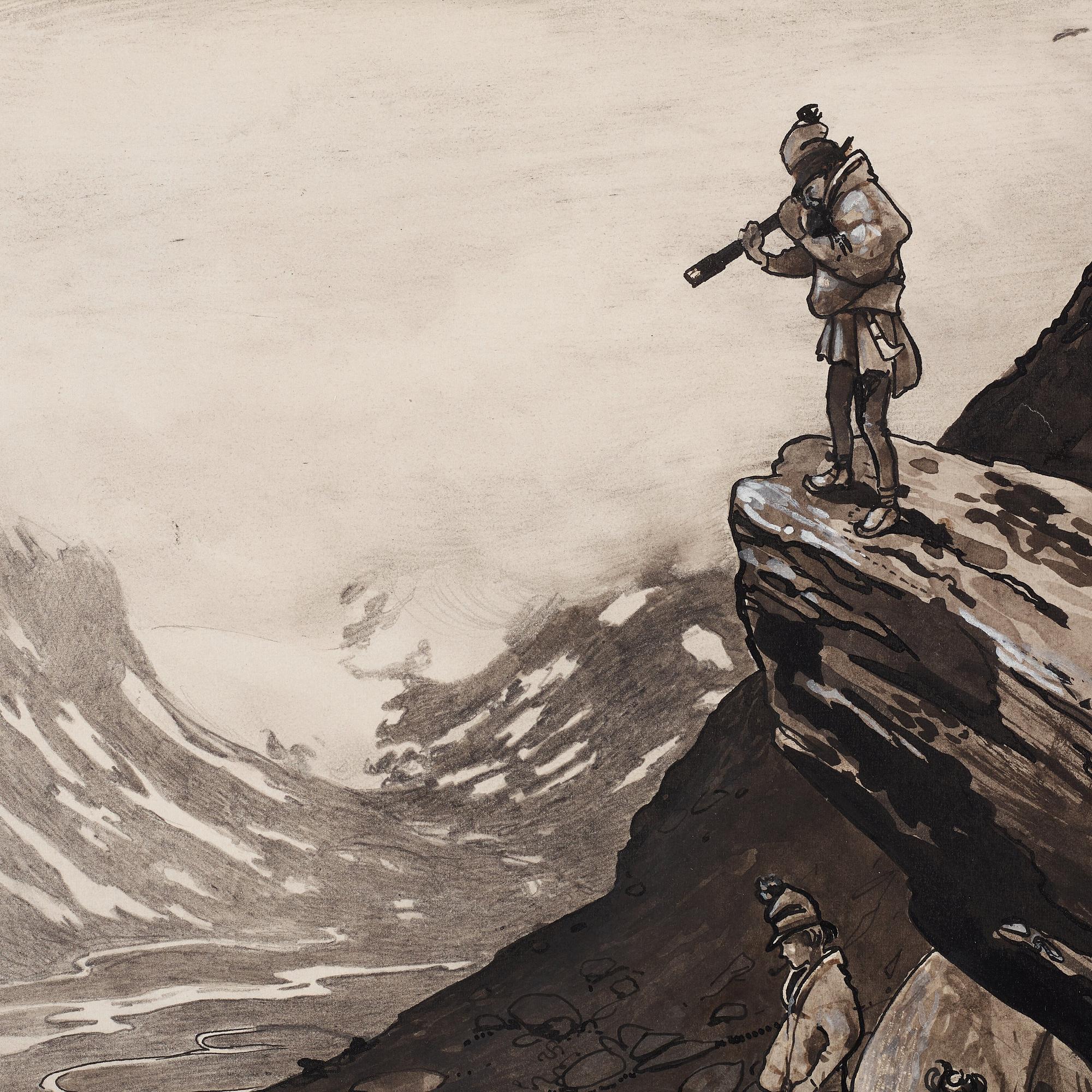 John Bauer, Samepojkar i höglänt terräng.