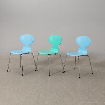 Arne Jacobsen, chairs 6 pcs, "Ant", Fritz Hansen, 1993.