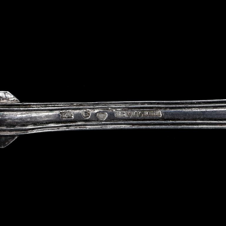 RAGUSKED, silver, Gustaf Theodor Folcker, Stockhom, 1853. Ca 139g.