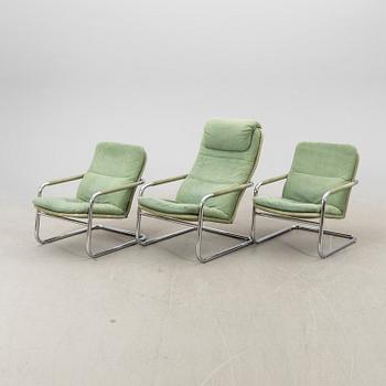 Fåtöljer 2+1 st DUX 1980/90-tal.