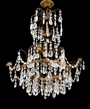 LJUSKRONA, gustaviansk stil, 1900-talets andra hälft. Höjd 67 cm.