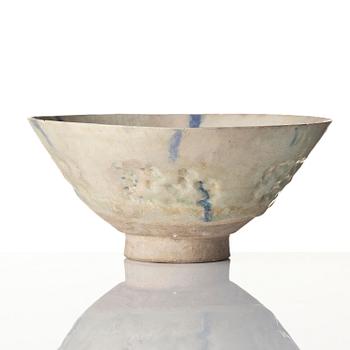 A glazed Kashan pottery bowl, Persia, around 1200 AD.