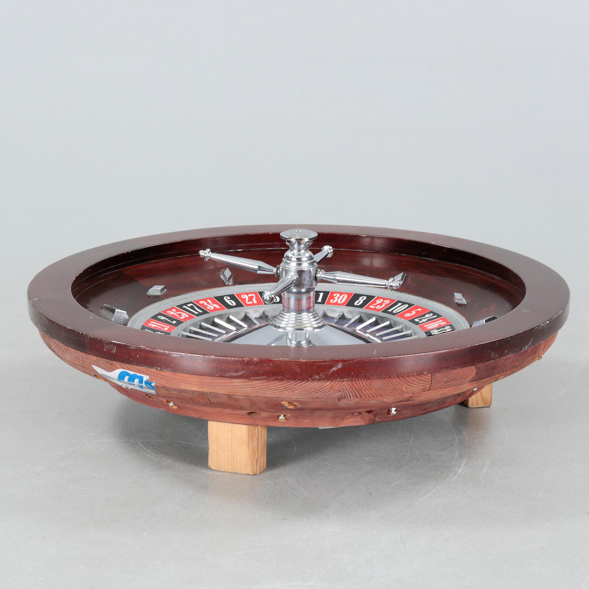 A roulette wheel, second half of the 20th century.