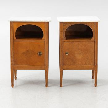 A pair of bedside tabled, 1910's/20's.