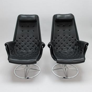Bruno Mathsson, fåtöljer, ett par, "Jetson", Dux, 2000-tal.