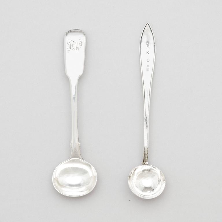 Petter Eneroth, a pair of salt cellars, Stockholm, 1795.
