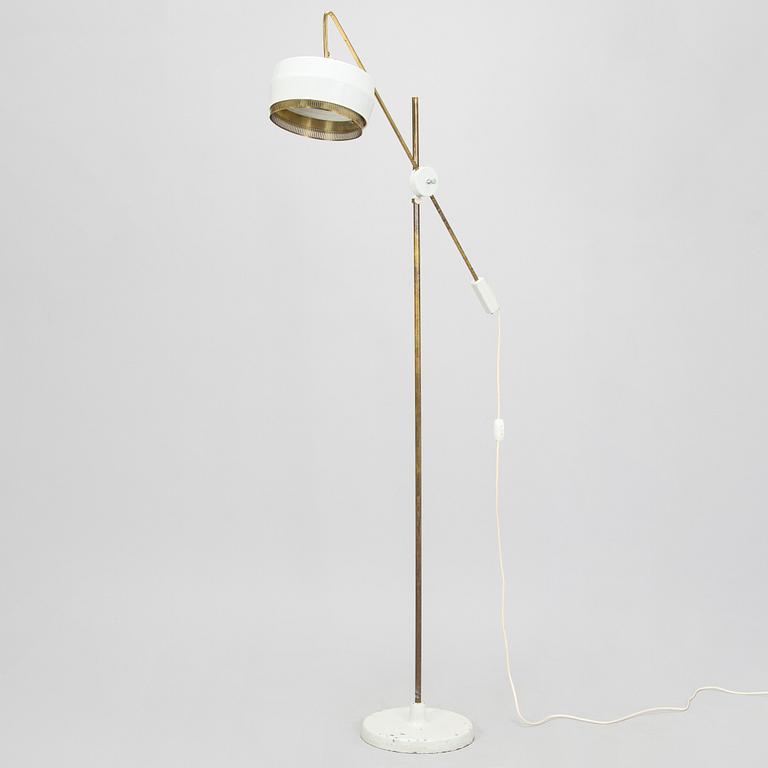 A mid-20th century floor lamp, possibly prototype, Aarne Ervi Architect's office, manufacturer Taito.