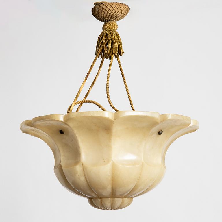Takampel, alabaster, 1920-tal.