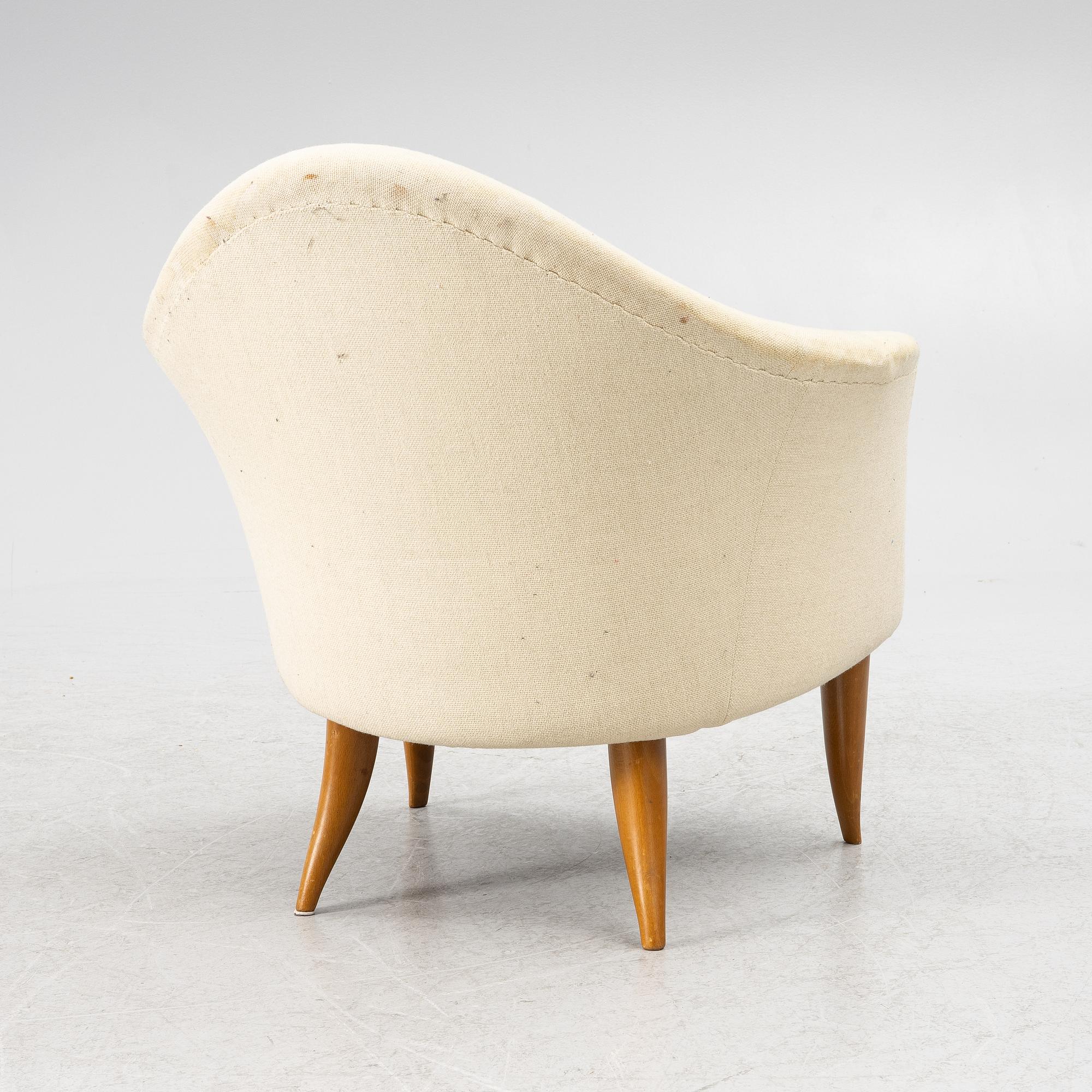 Kerstin Hörlin-Holmquist, armchair, "Little Adam" from the series "Paradiset", Triva, Nordiska Kompaniet, mid-20th century.