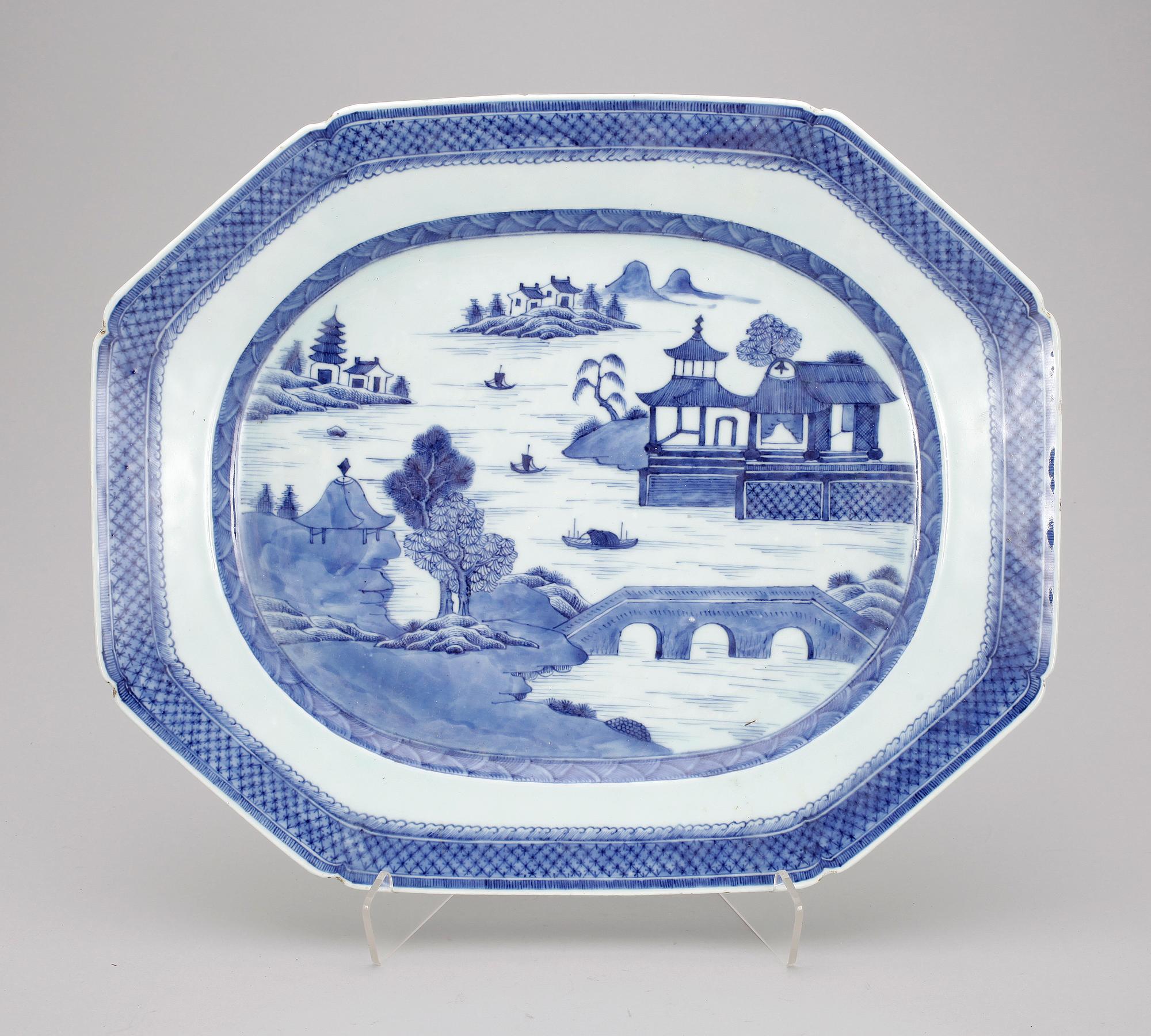 STEKFAT, porslin, Kina, Jiaqing, tidigt1800-tal.