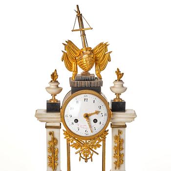 A Louis XVI 18th century mantel clock.