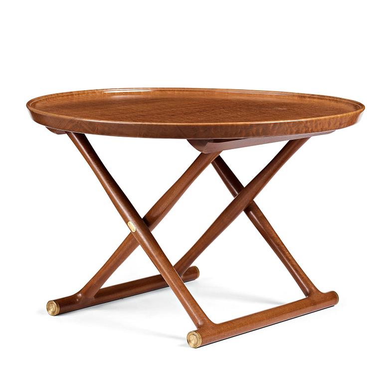 Mogens Lassen, a mahogany and brass "Egyptian Table", executed by A.J Iversen, Denmark.