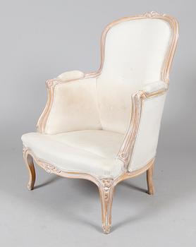 FÅTÖLJ, rokokostil, 1900-talets andra hälft.