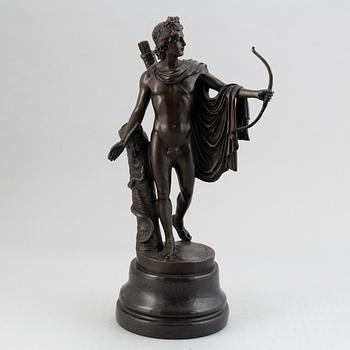 A bronze figure after the Apollo Belvedere, early 20th Century.