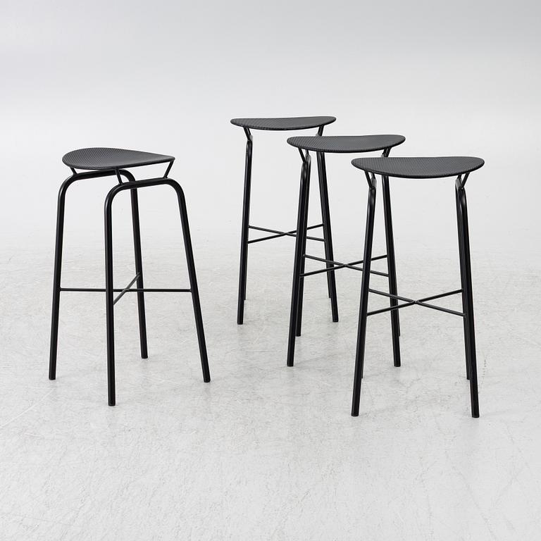 Mathieu Matégot, barstolar, "Nagasaki", 4 st, Gubi.