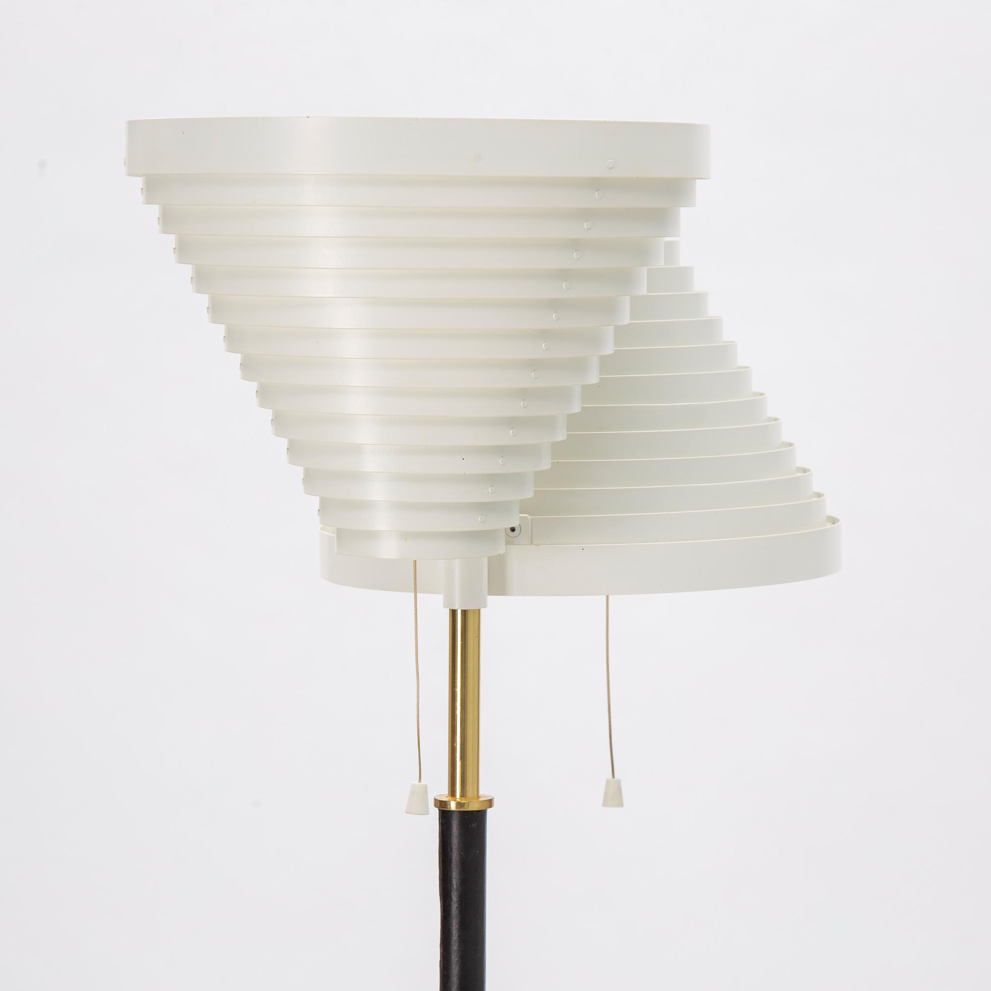 Alvar Aalto, a model A810 floor lamp, Artek, Finland.
