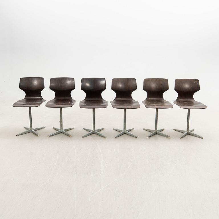 Chairs 6 pcs Pagholz Germany 1950s/60s.