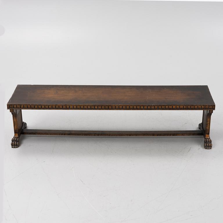 A stained birch bench, Sweden, 1930's.