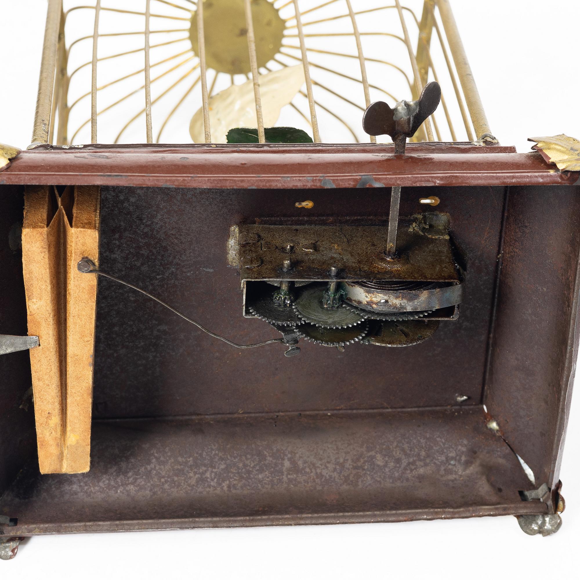 Birdcage-form musical box, late 19th century.