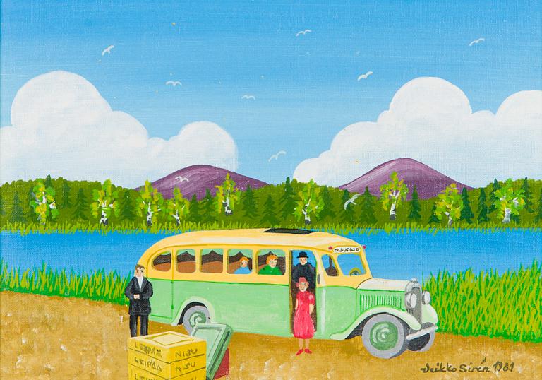 Veikko Sirén, "Matkatauolla" (På en resa-paus).
