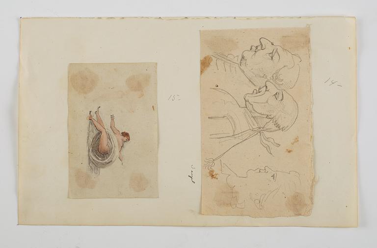 8 drawings, 18th century.