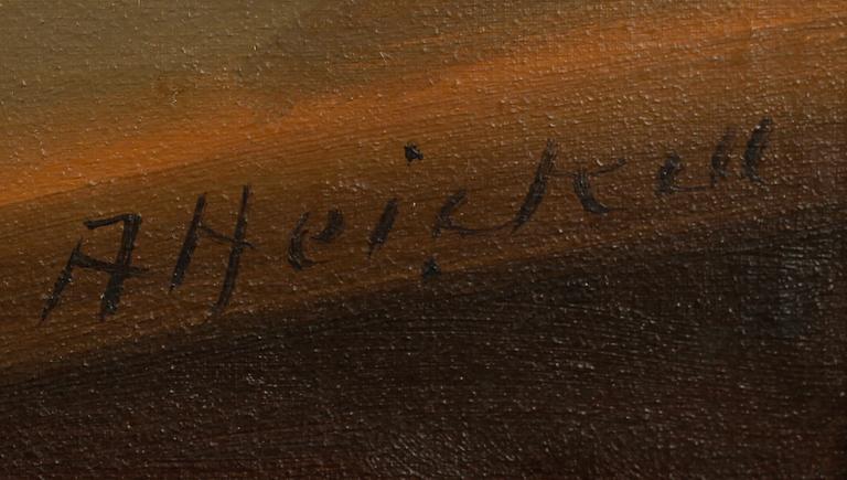 ARTHUR HEICKELL, olja på duk, signerad.