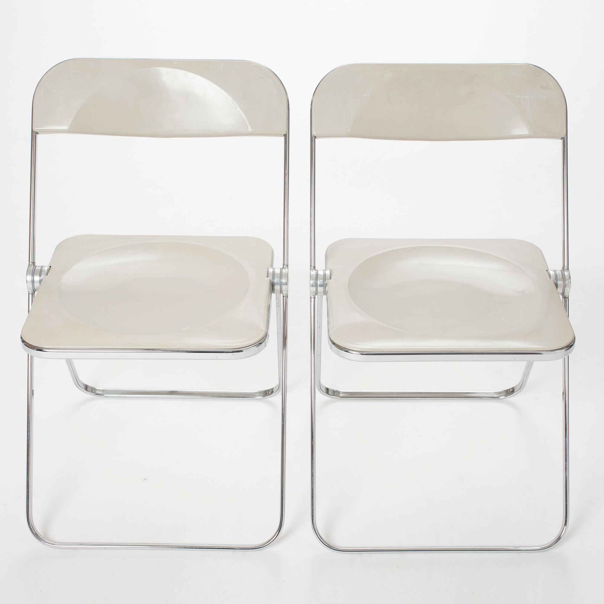 STOLAR, 2 st, "Plia", Giancarlo Piretti, Castelli, 1969.