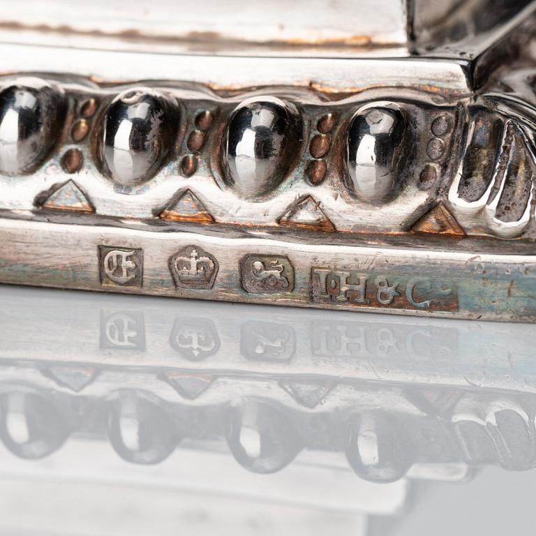 J.Hoyland & Co., ljusstakar, 4 st, silver, Sheffield 1773.