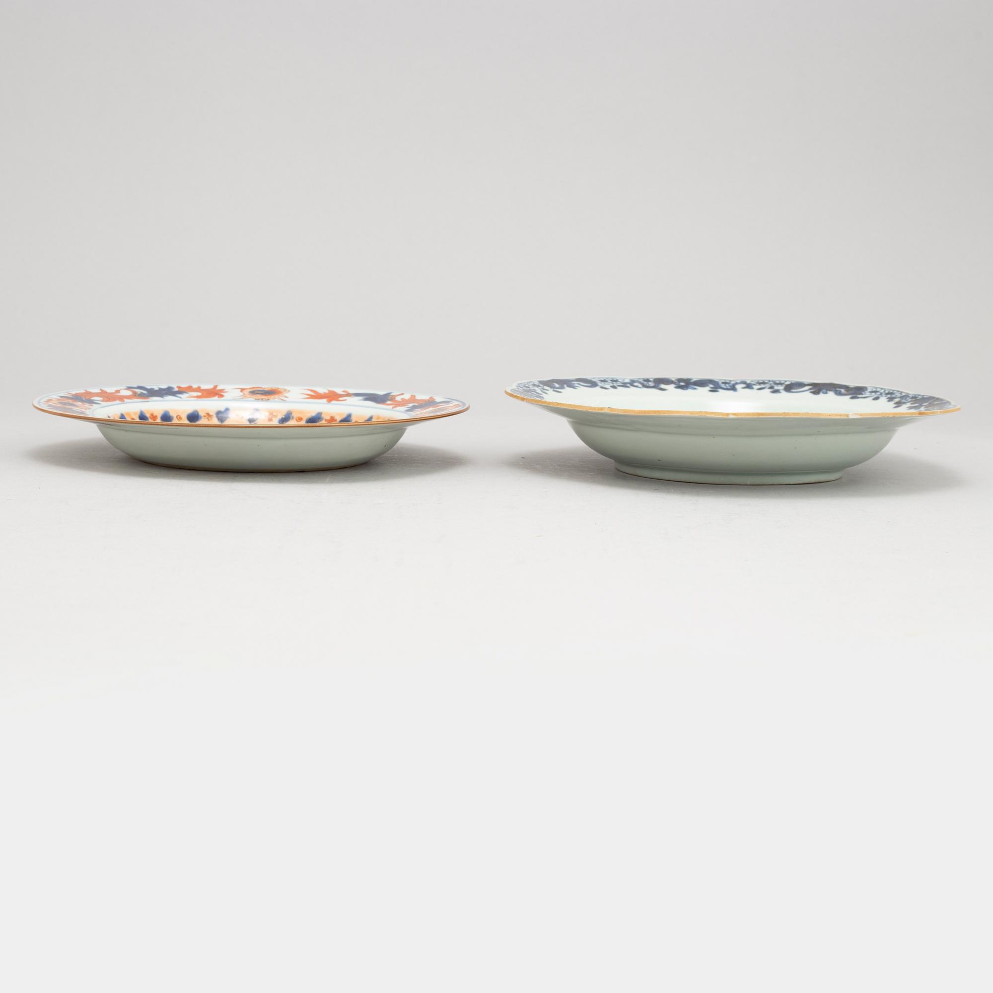 A set with four plates (2+2), Qing dynasty, Qianlong (1736-95).