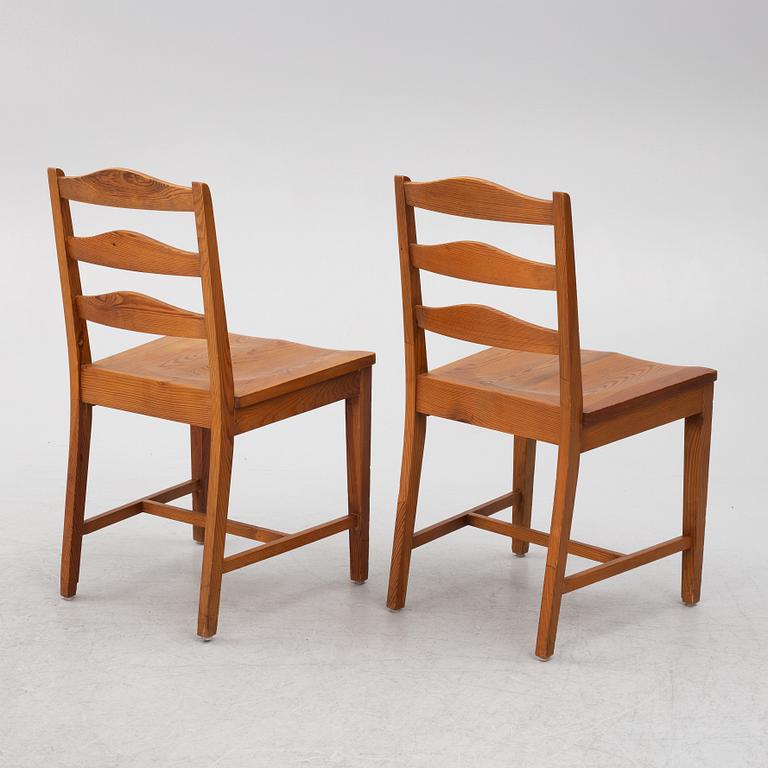 Stolar, 4 st, sportstugemöbler, 1900-talets mitt.