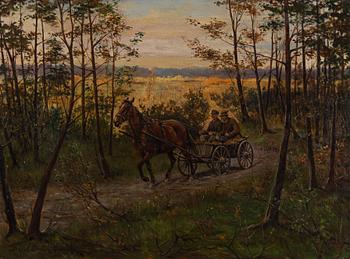 Karol Kowalski-Wierusz, oil on canvas, signed.