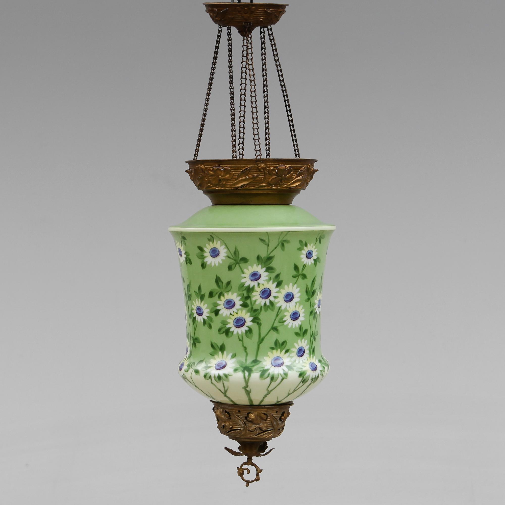 MÅNSKENSAMPEL, sekelskiftet 1900. Höjd ca 47 cm.