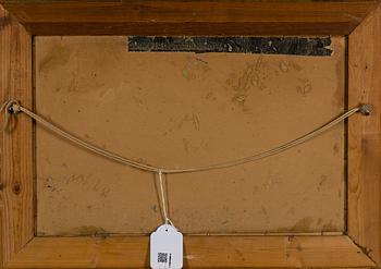 OIDENTIFIERAD KONSTNÄR, olja på kartong, osignerad, sekelskiftet 1800/1900.