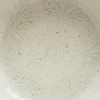 FAT OCH SKÅLFAT, 3+3 st, porslin, Kina, troligen Ming, 1600-tal.