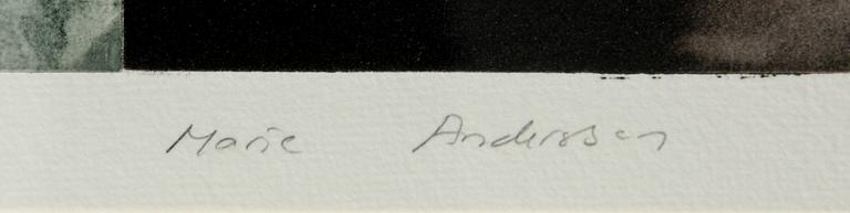 MARIE ANDERSSON, grafiskt blad, sign o numr 3/60.
