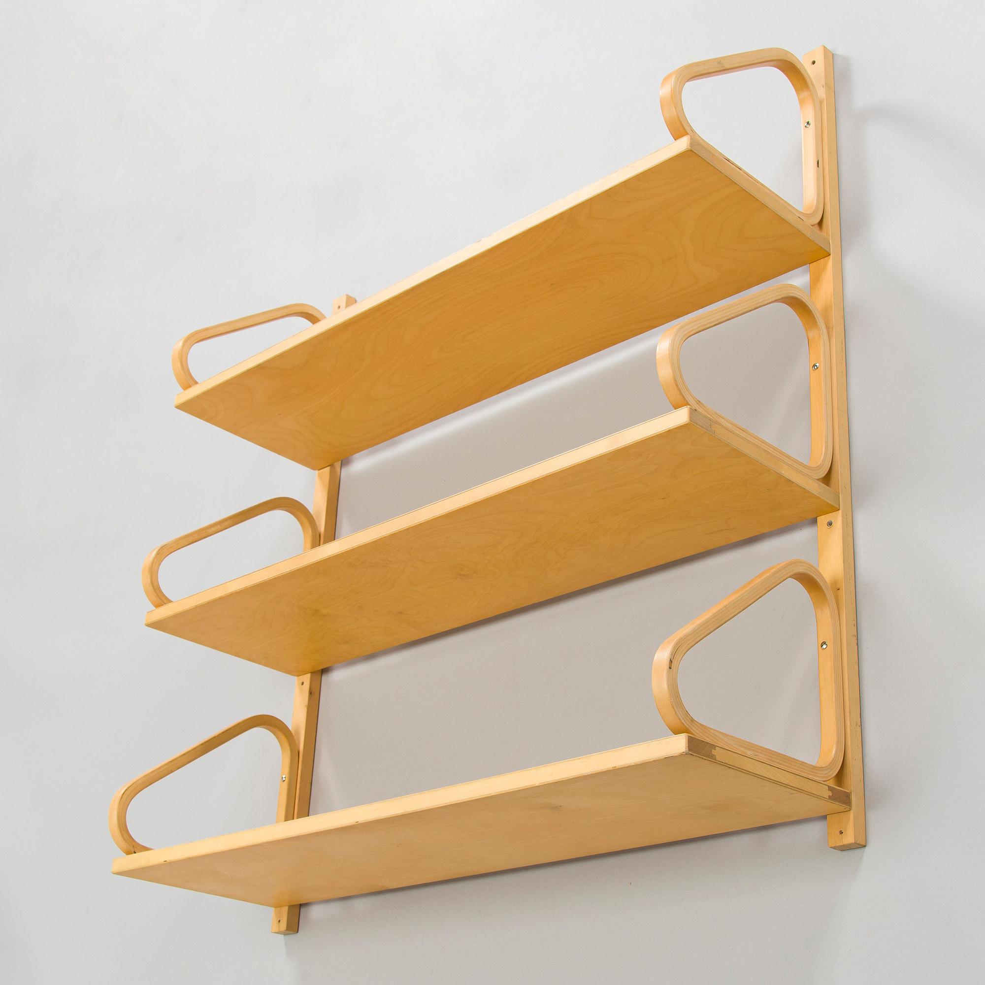 Alvar Aalto, a 1960s/70s  '112B-3' shelf for Artek.