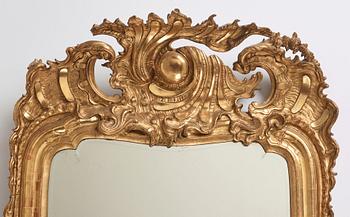 A Swedish Rococo mirror.