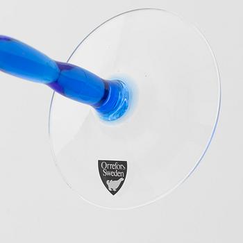 Gunnar Cyrén, Orrefors, 10 wine glasses, model "Garbo".