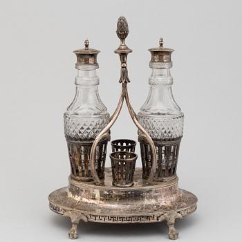 BORDSSURTOUT, argent haché, gustaviansk, 1700-talets senare del.