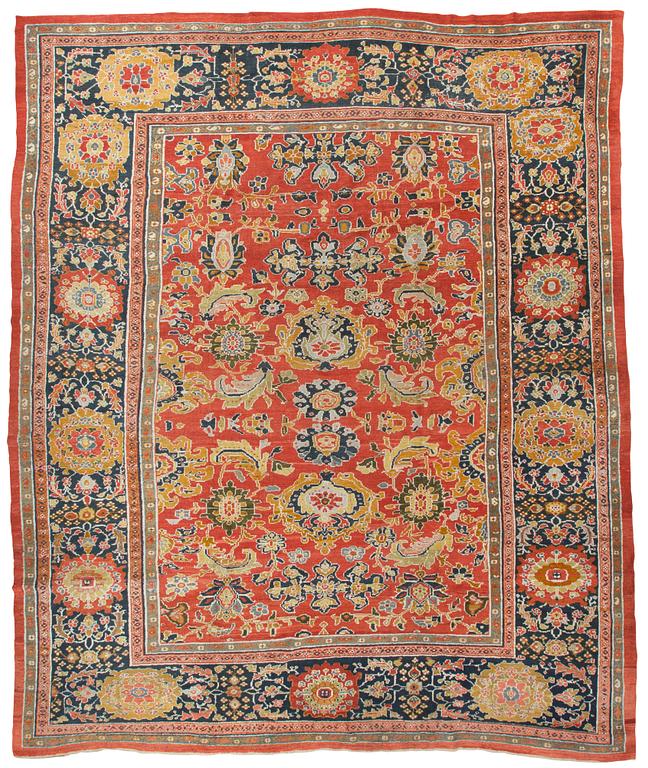 CARPET. Antique Mahal, so called Ziegler. 505,5 x 424 cm.